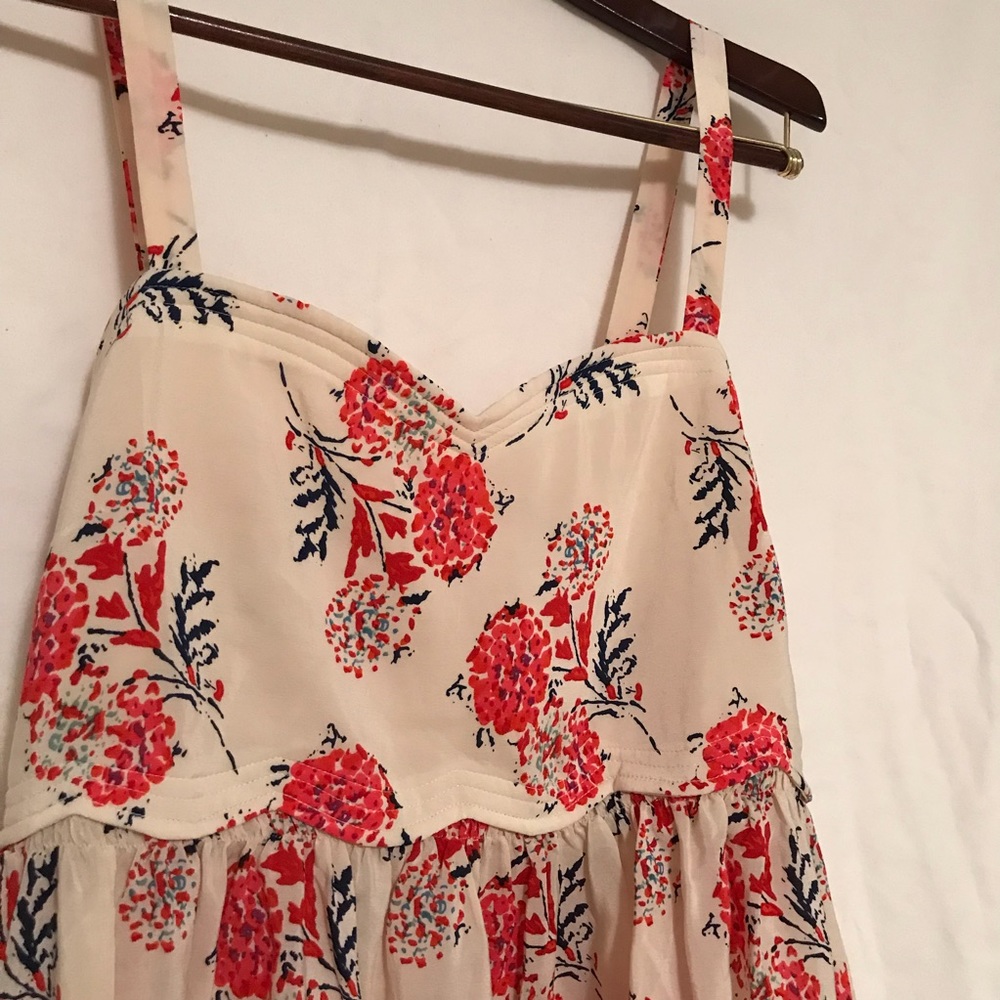 Urban outfitters floral silk babydoll top